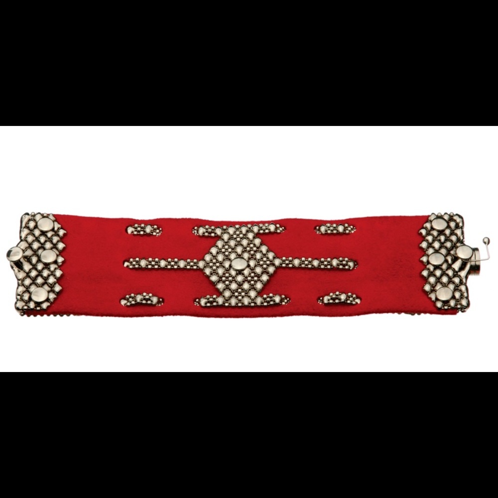 Liquid Metal Suede/Leather Bracelet